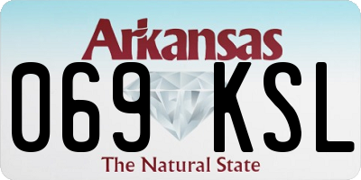 AR license plate 069KSL