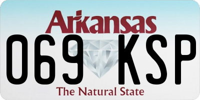 AR license plate 069KSP