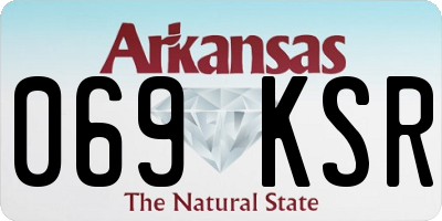 AR license plate 069KSR