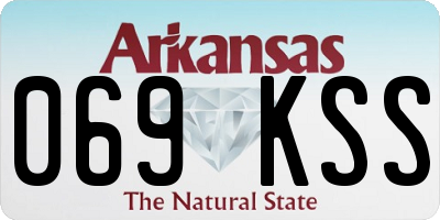 AR license plate 069KSS