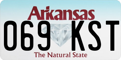 AR license plate 069KST