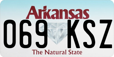 AR license plate 069KSZ
