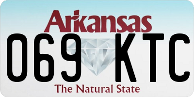 AR license plate 069KTC