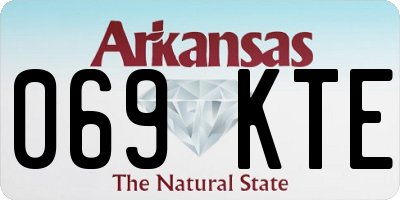 AR license plate 069KTE