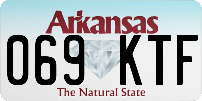 AR license plate 069KTF