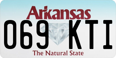 AR license plate 069KTI