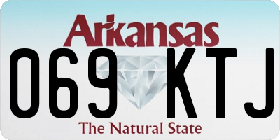 AR license plate 069KTJ