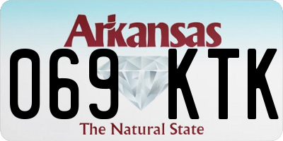 AR license plate 069KTK