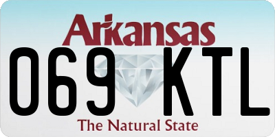 AR license plate 069KTL