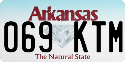 AR license plate 069KTM