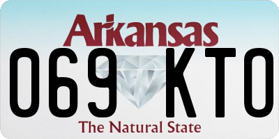 AR license plate 069KTO