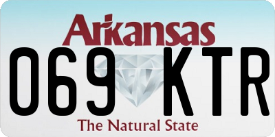 AR license plate 069KTR