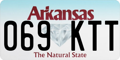 AR license plate 069KTT