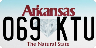 AR license plate 069KTU