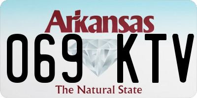 AR license plate 069KTV