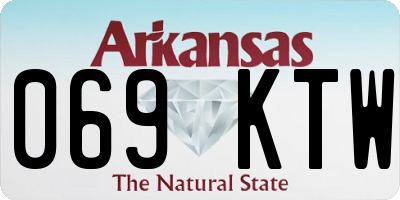 AR license plate 069KTW