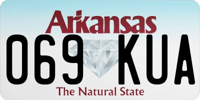 AR license plate 069KUA