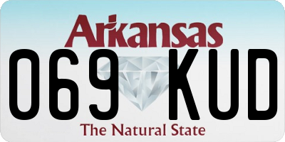 AR license plate 069KUD