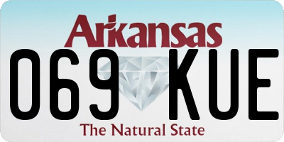 AR license plate 069KUE