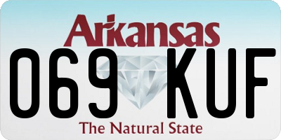 AR license plate 069KUF