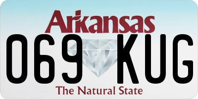 AR license plate 069KUG