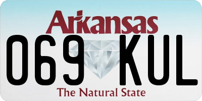 AR license plate 069KUL