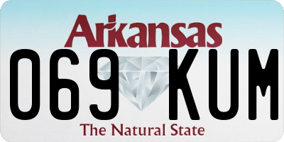 AR license plate 069KUM