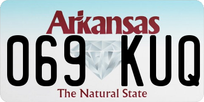 AR license plate 069KUQ
