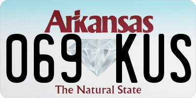 AR license plate 069KUS