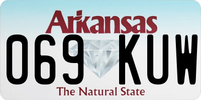 AR license plate 069KUW