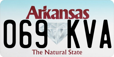 AR license plate 069KVA