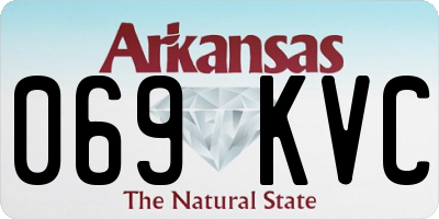 AR license plate 069KVC