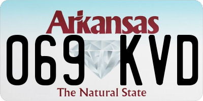 AR license plate 069KVD