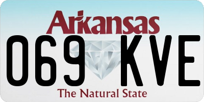 AR license plate 069KVE