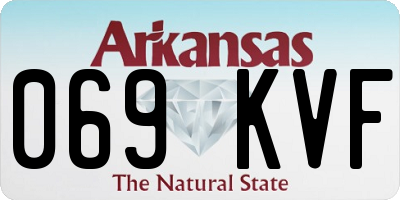 AR license plate 069KVF