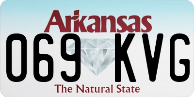 AR license plate 069KVG