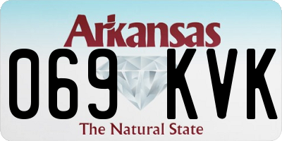 AR license plate 069KVK