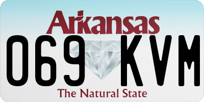AR license plate 069KVM