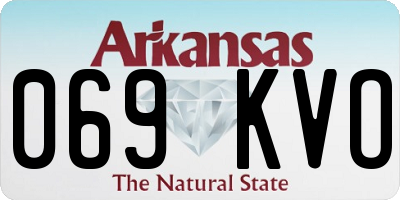 AR license plate 069KVO