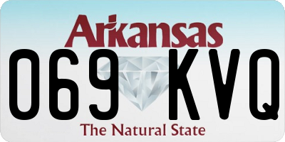 AR license plate 069KVQ