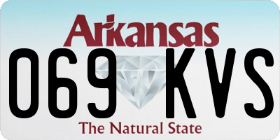 AR license plate 069KVS