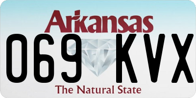 AR license plate 069KVX