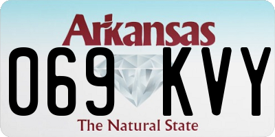 AR license plate 069KVY