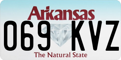 AR license plate 069KVZ