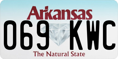 AR license plate 069KWC
