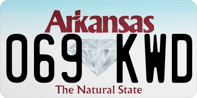 AR license plate 069KWD