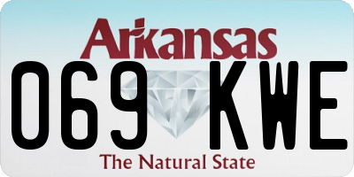 AR license plate 069KWE