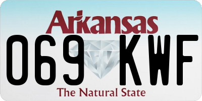 AR license plate 069KWF