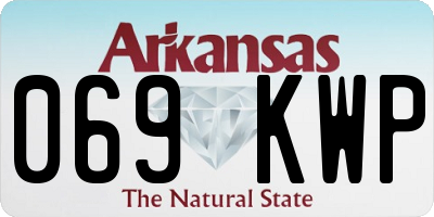 AR license plate 069KWP
