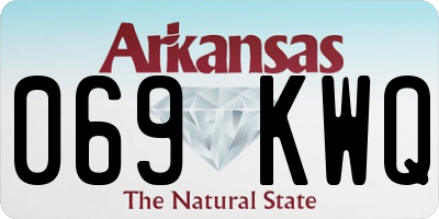 AR license plate 069KWQ